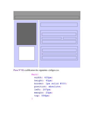 Paso N°18:codificamos los siguientes códigos css.
 