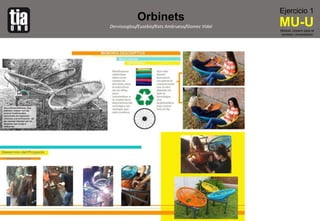 Orbinets
Dervissoglou/Eusebio/Kats Ambrueso/Gomez Vidal
Ejercicio 1
MU-UMódulo Urbano para el
corredor Universitario
 