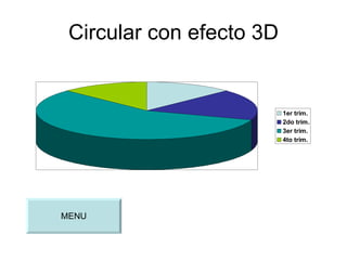 Circular con efecto 3D MENU