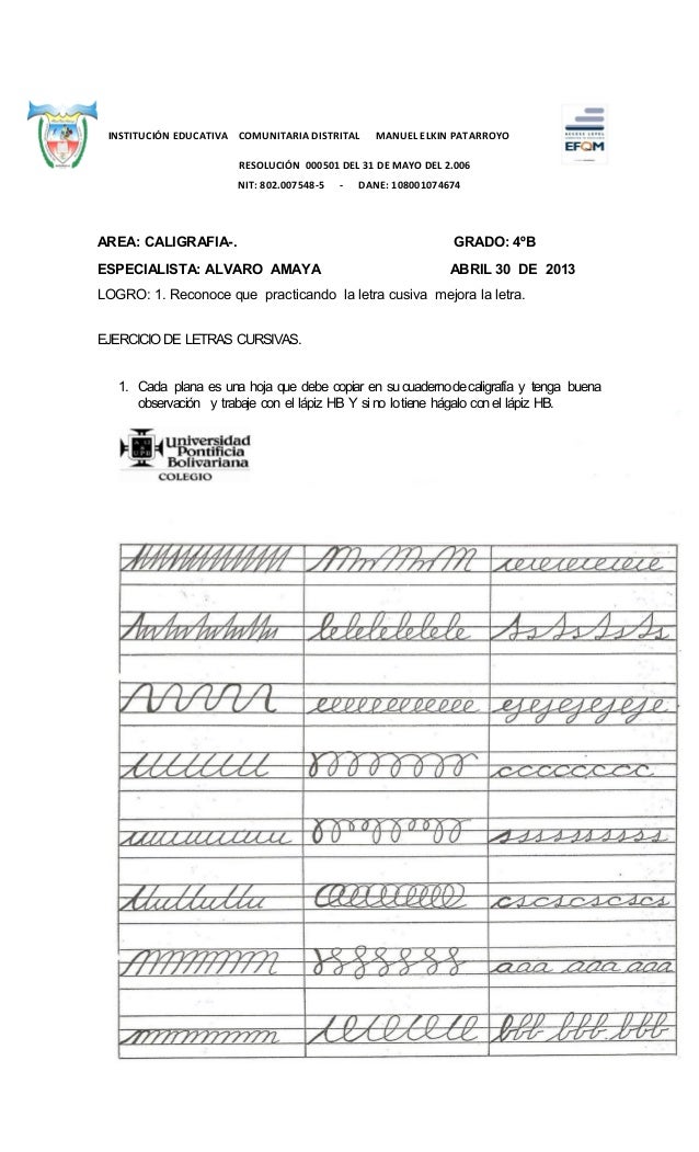 Planas de caligrafia pdf to word