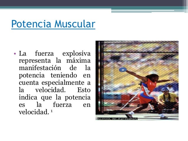 Ejercicio de Fuerza, Potencia y Resistencia