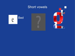 Short vowels Bed 