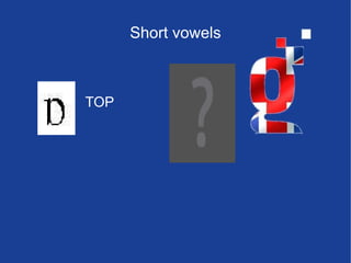 Short vowels TOP 
