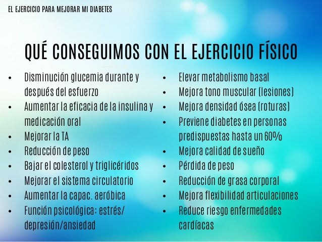 Ejercicio fisico y diabetes: Ejercicio fisico y diabetes: