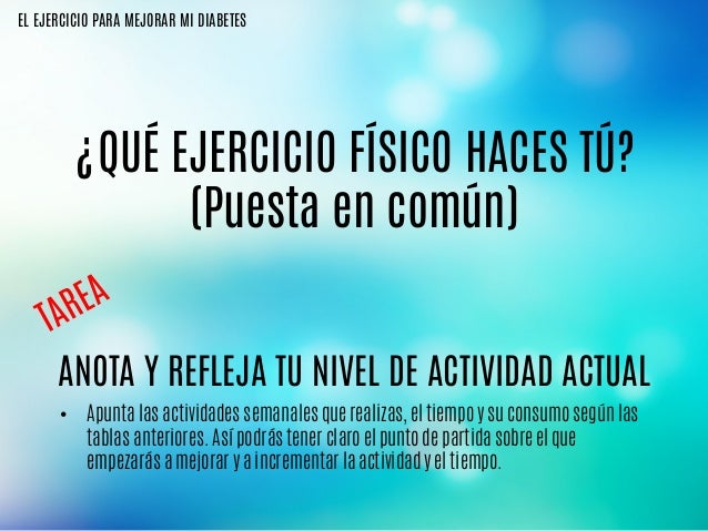Ejercicio fisico y diabetes: Ejercicio fisico y diabetes: