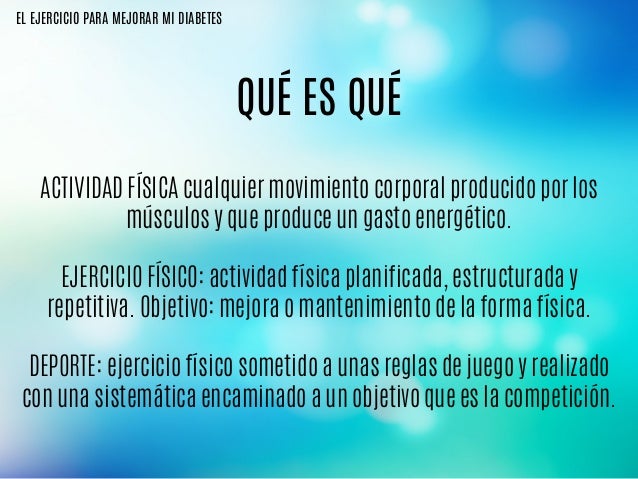 Ejercicio fisico y diabetes: Ejercicio fisico y diabetes: