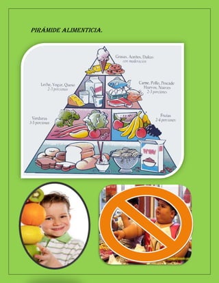 Pirámide alimenticia.
 
