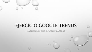 EJERCICIO GOOGLE TRENDS
NATHAN MULALIC & SOPHIE LAZERNE
 