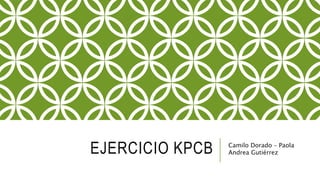 EJERCICIO KPCB Camilo Dorado – Paola
Andrea Gutiérrez
 