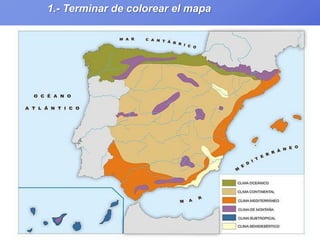 1.- Terminar de colorear el mapa
 