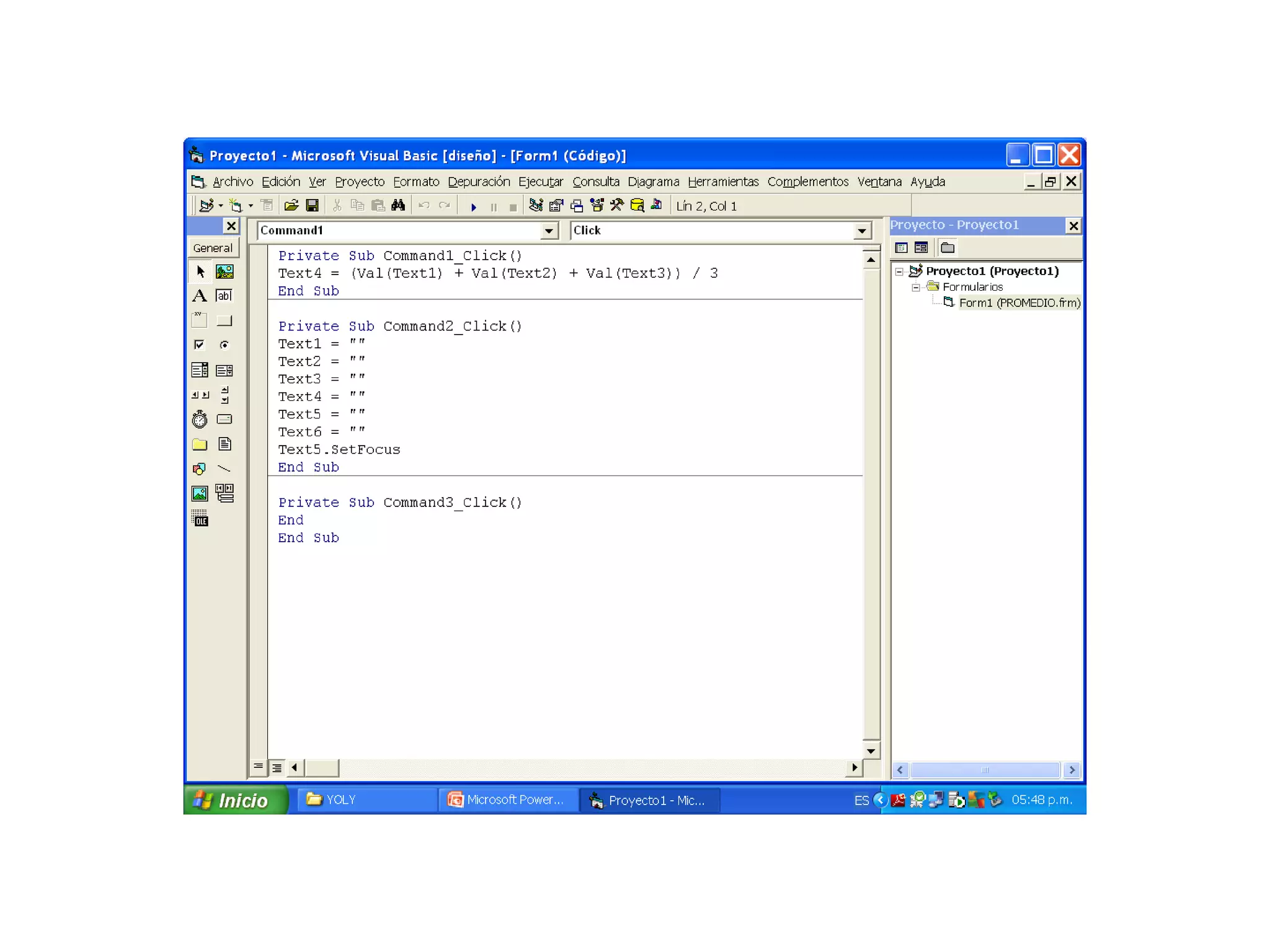 Ejercicios Visual Basic
