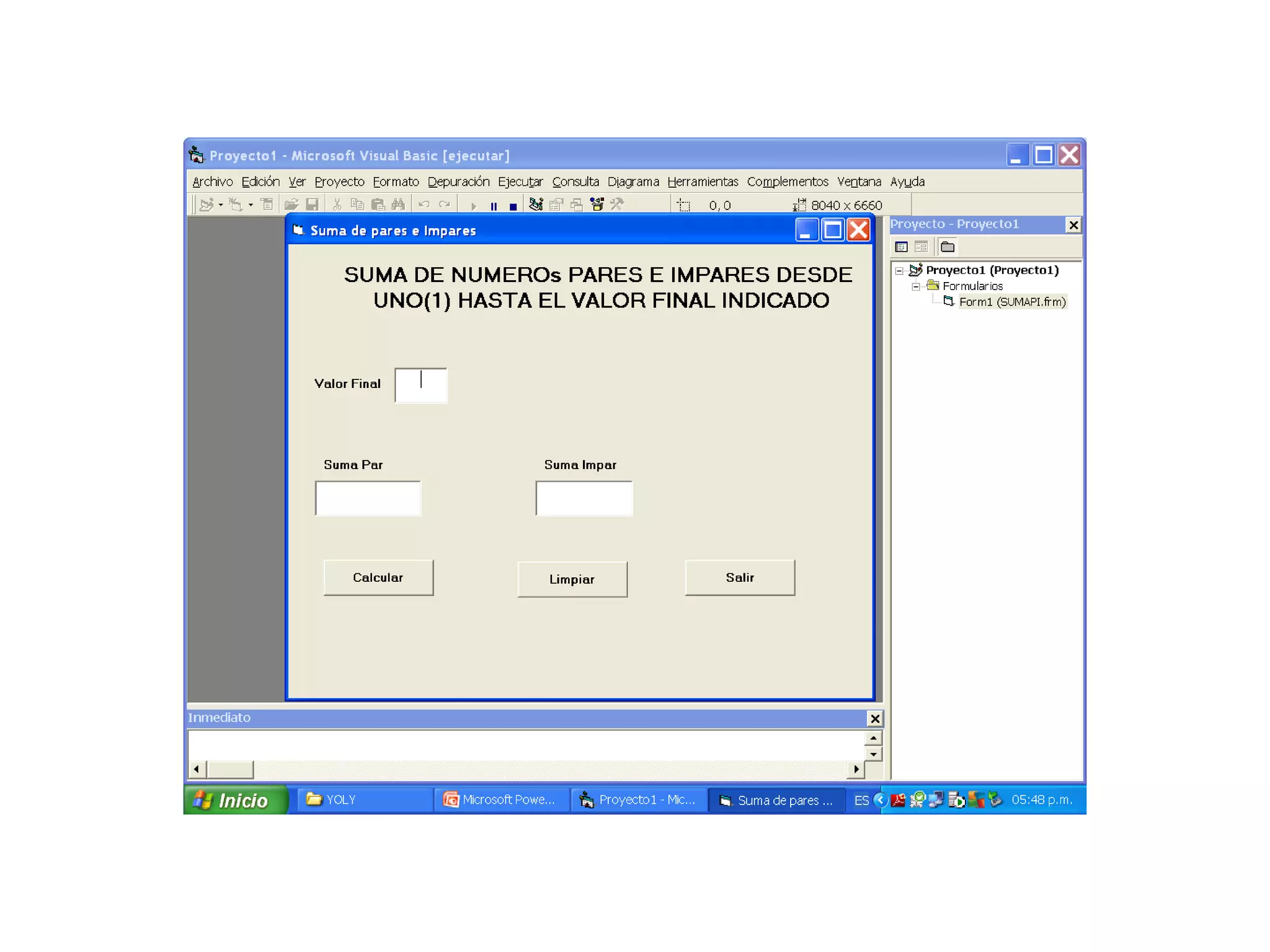 Ejercicios Visual Basic