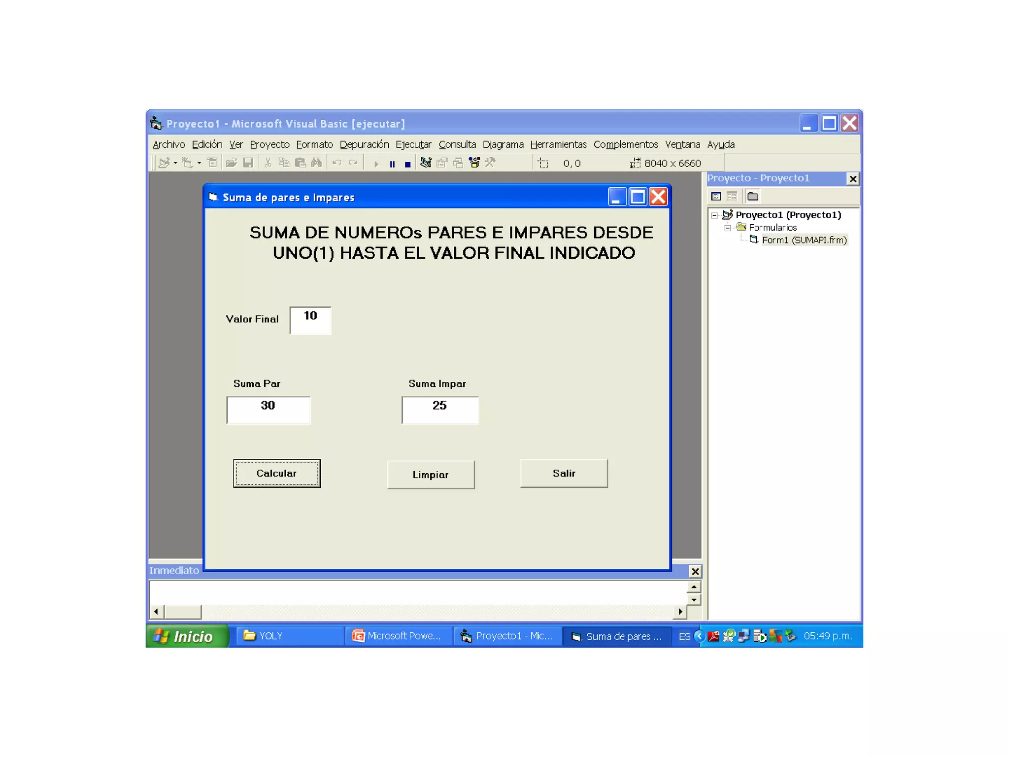 Ejercicios Visual Basic