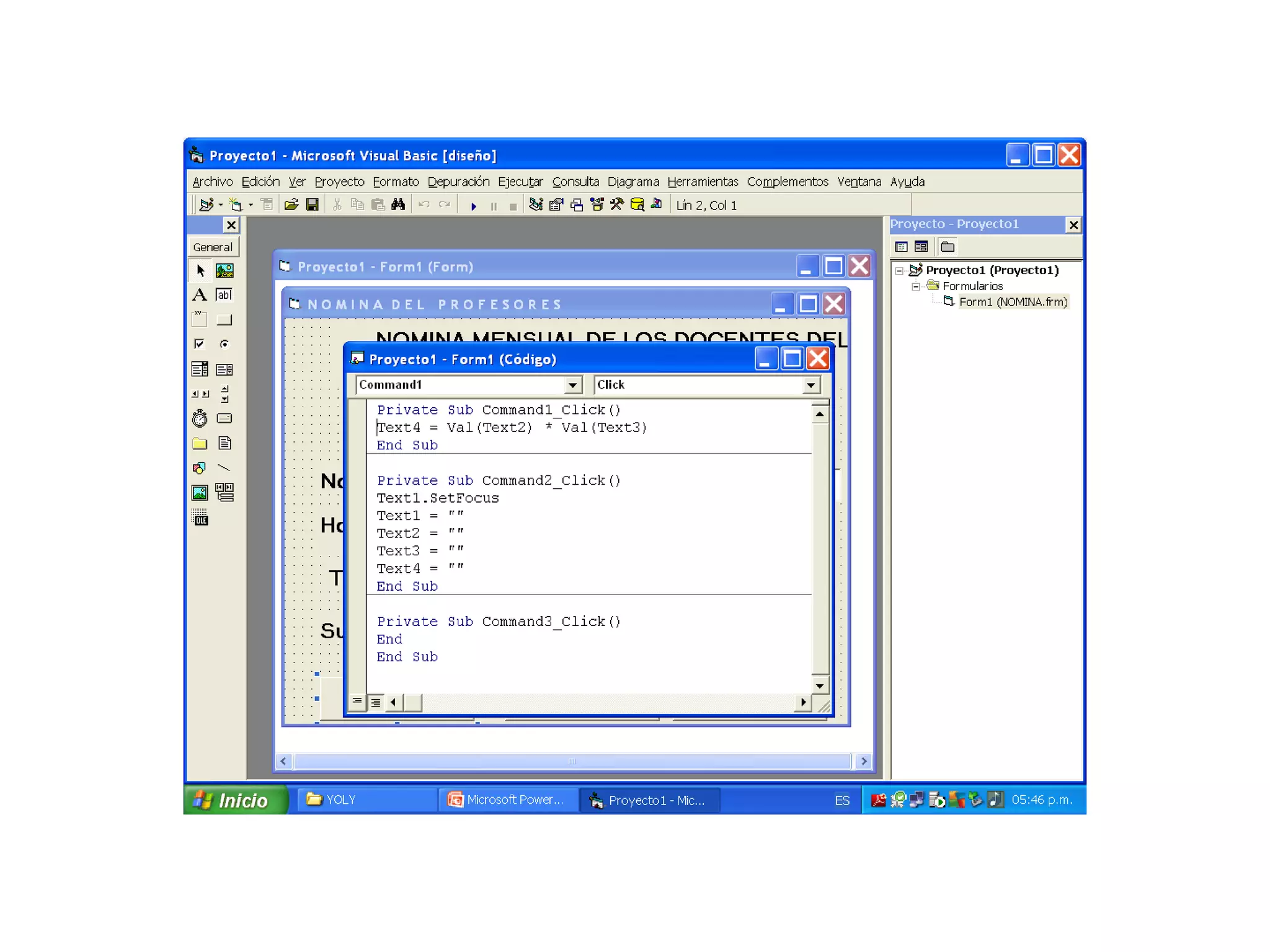 Ejercicios Visual Basic