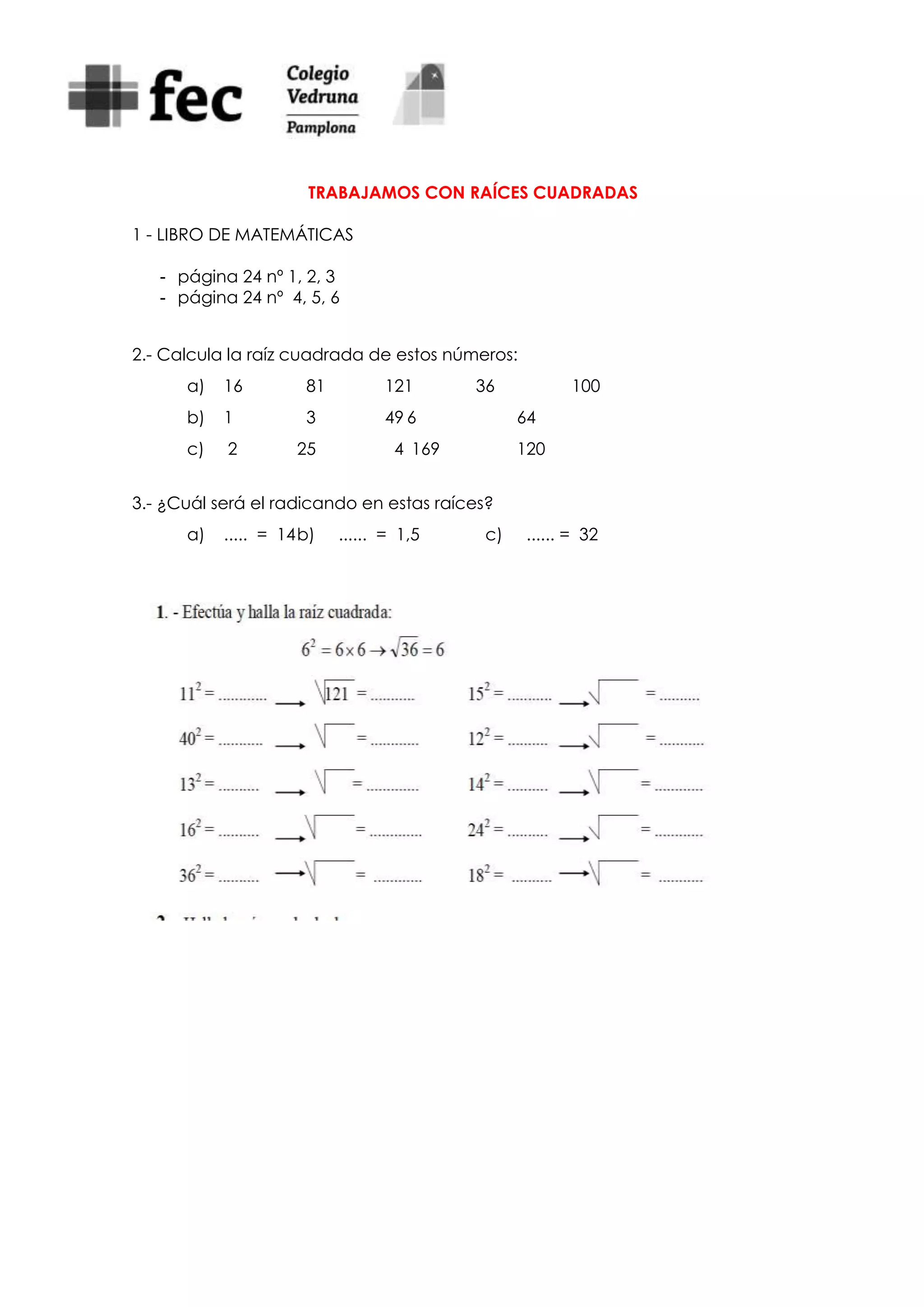 Ejercicios completos para alumnos | DOCX