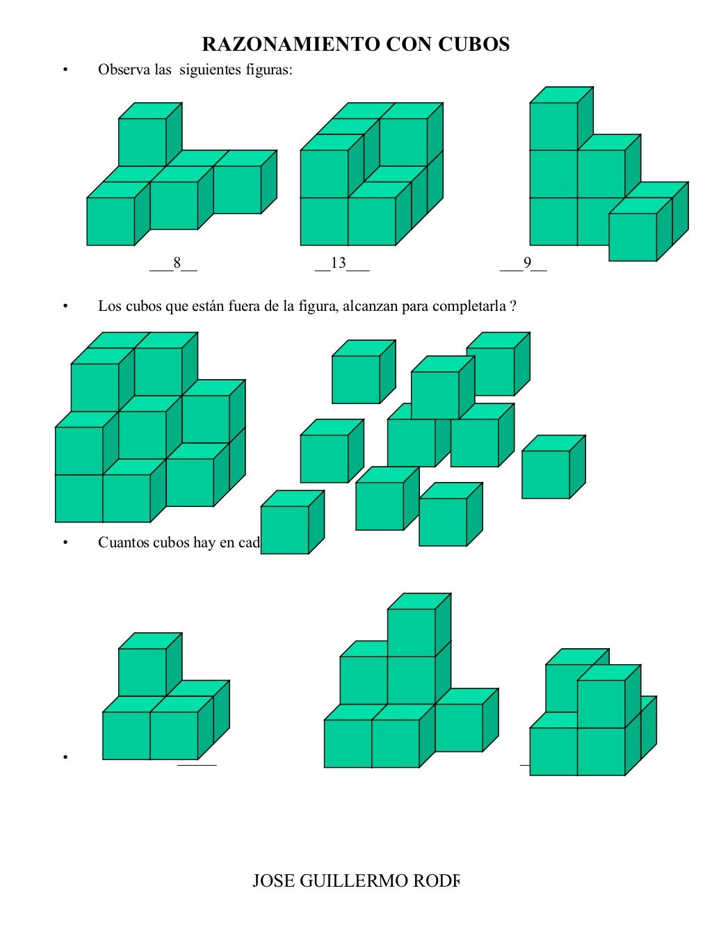 Ejercicios Con Los Cubos