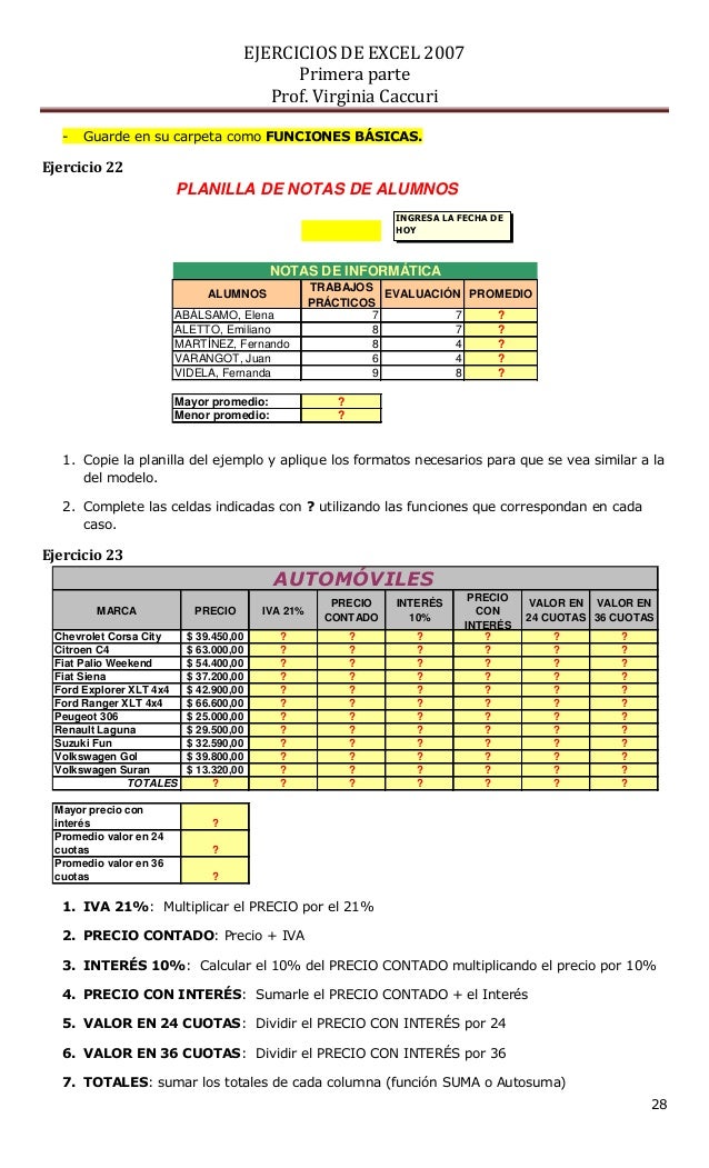 formato lista de precios excel