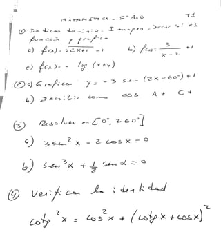 Ejercicios-Matemática 5to año - 1Trimestre-Dic 2015