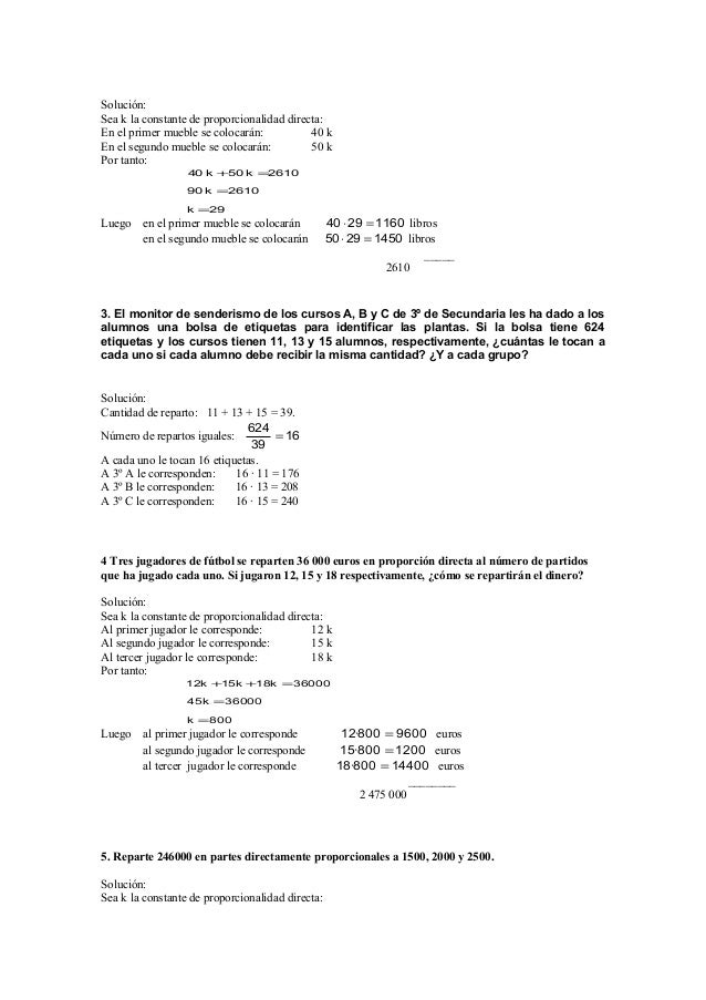ejercicios resueltos de proporcionalidadyporcentajes 3 638
