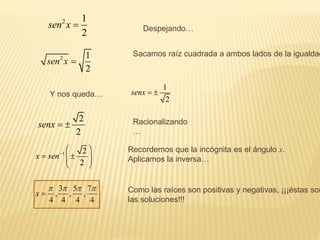 Senx2 Ejercicios resueltos-identidades-trigonometricas | PPTX