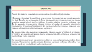 Ejercicios de Modelamiento de Datos