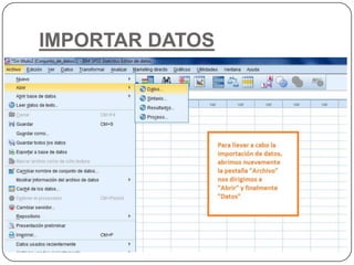 IMPORTAR DATOS