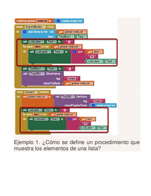 Ejercicios app inventor