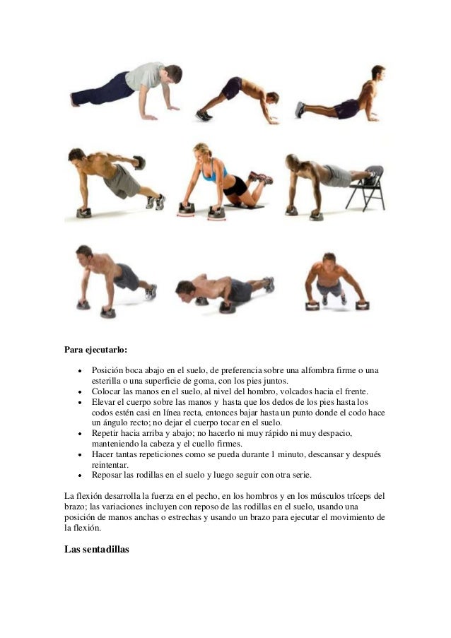 Hacer Ejercicio Ejercicios Con Mi Propio Peso Hacer Ejercicio