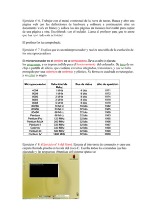 Ejercicios completos | DOC