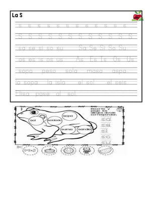 Ejercicios con la letra s