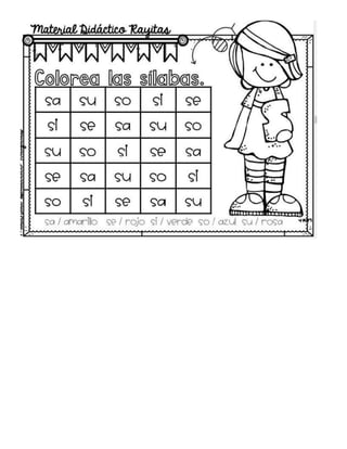 Ejercicios con la letra s