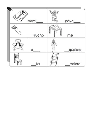 Ejercicios con la letra s