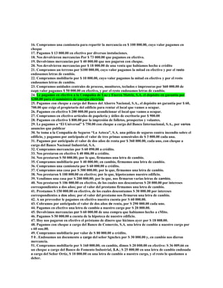 Ejercicios Contables Ejercicios Contables