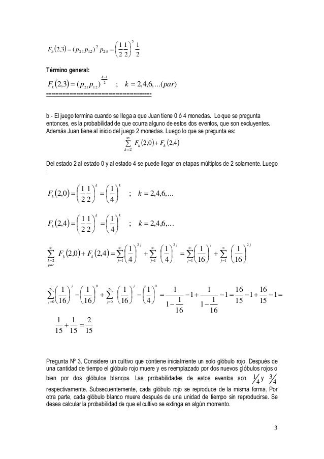 cadenas de markov en c ejercicios de cadenas de markov discretos cadenas de markov en c ejercicios de cadenas de markov discretos