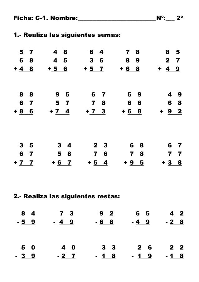 Ejercicios De Calculopara2