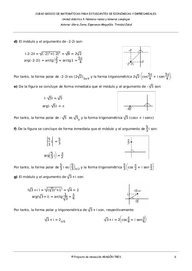 Ejercicios De Complejos