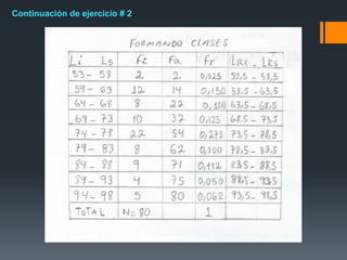 Continuación de ejercicio # 2
 