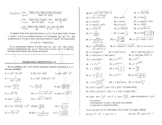 Ejercicios de derivadas. matemática 