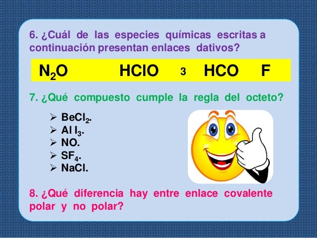 Ejercicios de enlaces covalentes