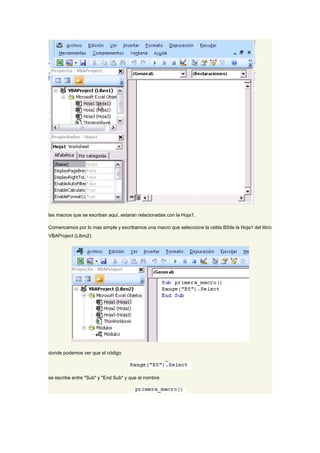 Ejercicios de excel con visual basic | DOCX