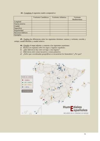 Ejercicios de Geografía Física