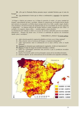 Ejercicios de Geografía Física