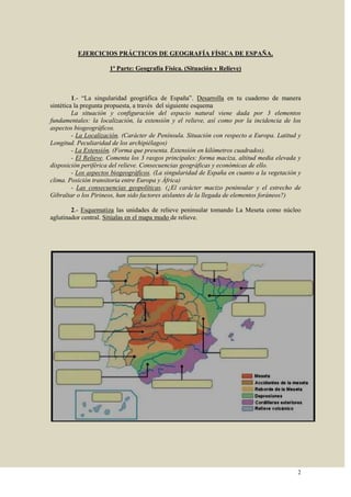 Ejercicios de Geografía Física