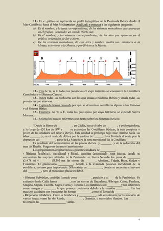 Ejercicios de Geografía Física