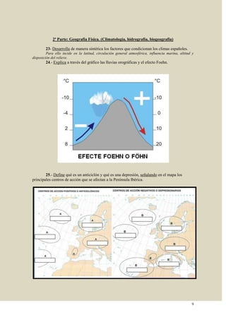 Ejercicios de Geografía Física
