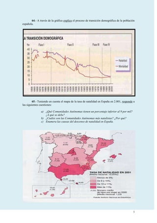 Ejercicios de Geografía Humana