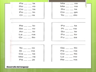 Desarrollo del lenguaje
 