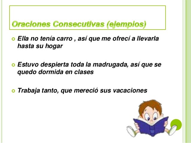 Ejercicios de oraciones disyuntivas y consecutivas