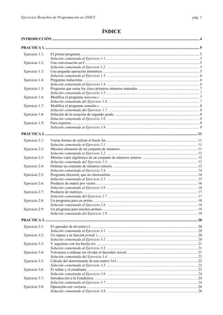 Ejercicios de programacion resueltos | PDF