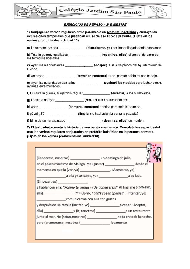 Ejerciciosderepasoparala5evaluacion 3ano